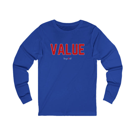 Value Unisex Jersey Long Sleeve Tee - Stylish Casual Top