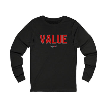 Value Unisex Jersey Long Sleeve Tee - Stylish Casual Top