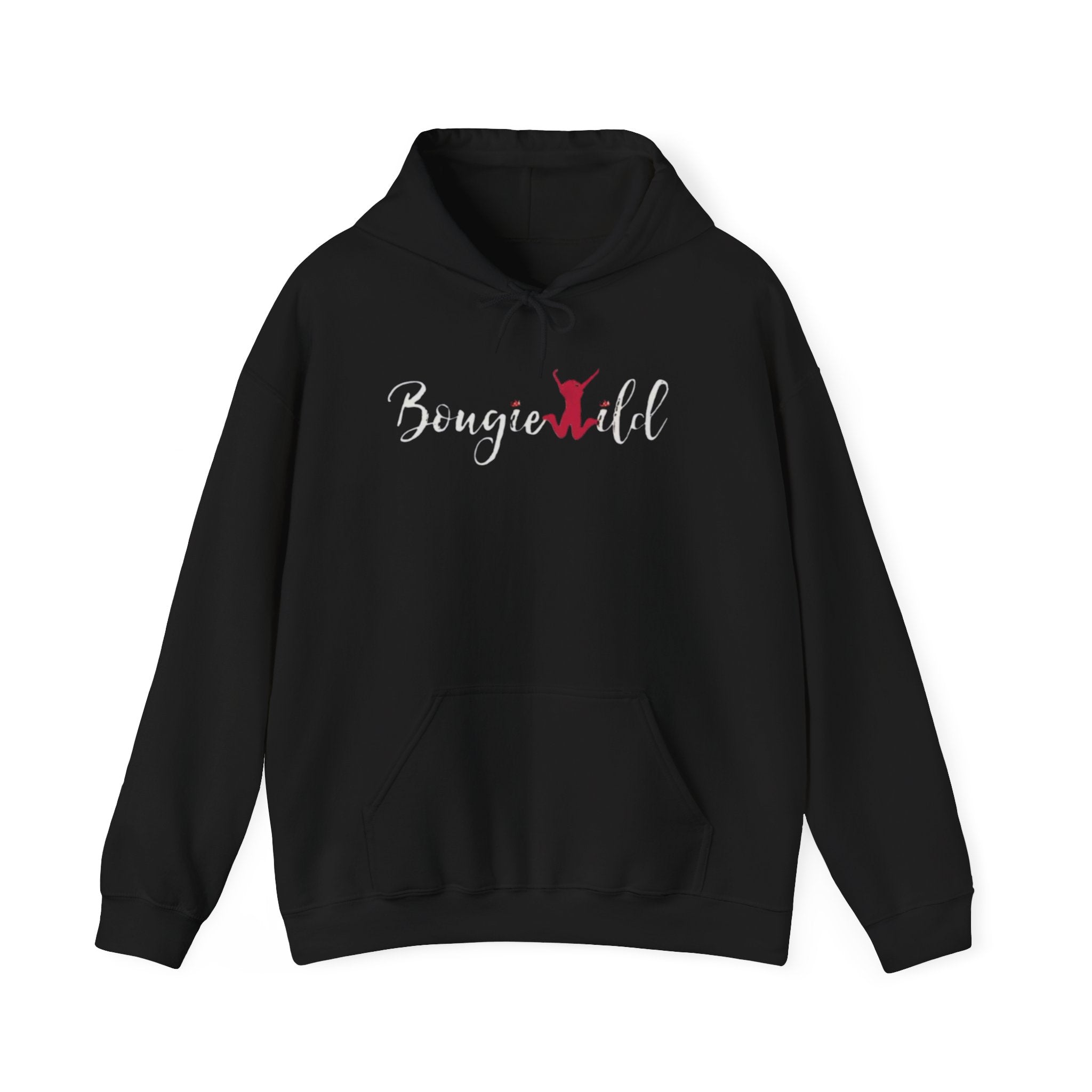 BOUGIEWILD: MORE THAN A BRAND—IT’S A MOVEMENT!  Black Unisex Hooded Sweatshirt